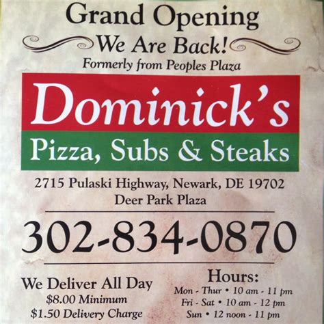Dominick's deli on lee  Closed now